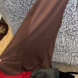 Elegant Brown Flare Pants